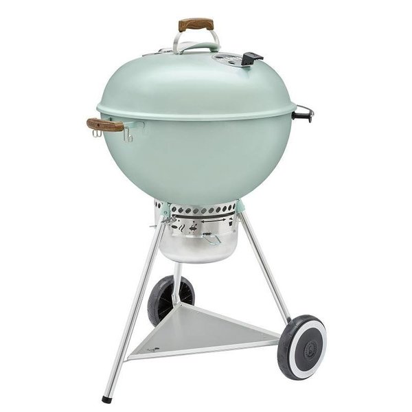 Weber 70th Anniversary Series Kettle Charcoal Grill, 363 sqin Primary Cooking Surface, Rock N Roll Blue 19524001